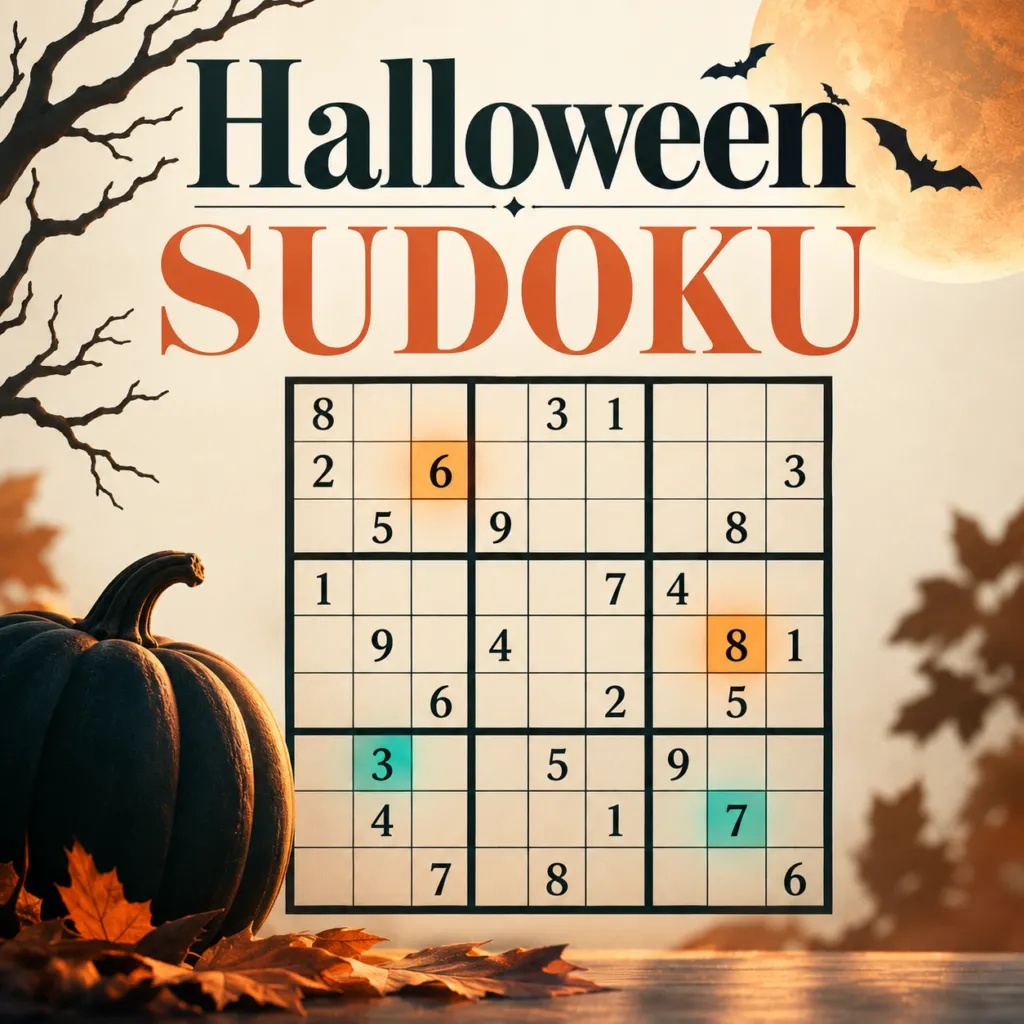 Halloween Sudoku for Adults – printable PDF cover