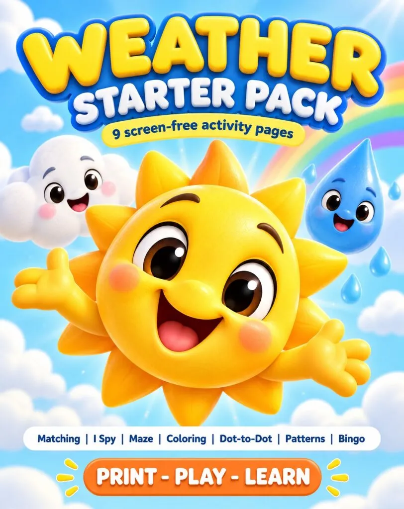 Weather Starter Pack – printable PDF cover