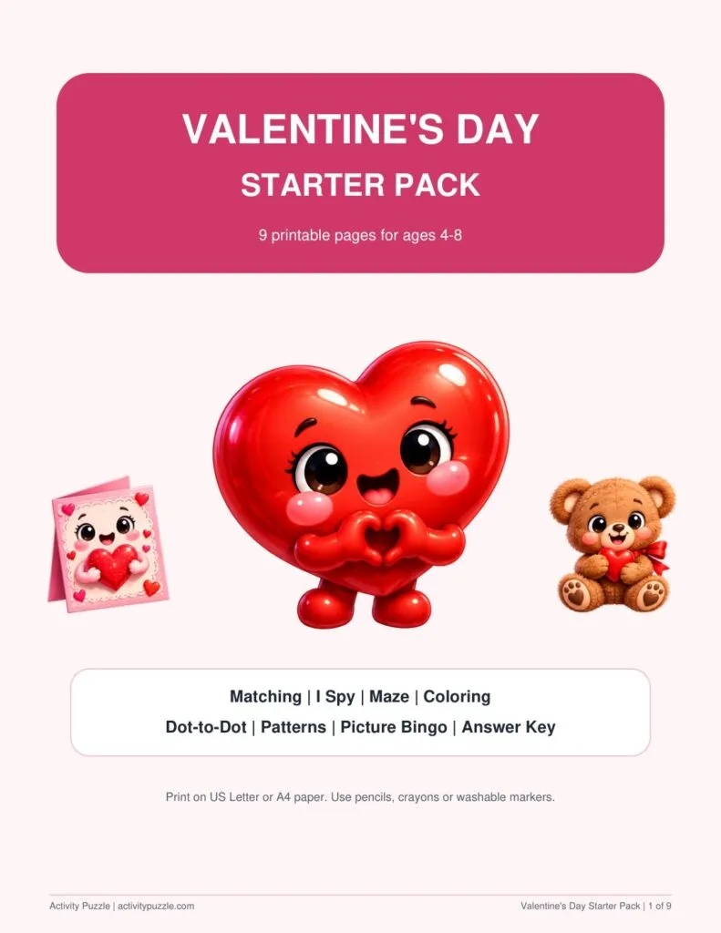 Valentine’s Day Starter Pack – printable PDF cover