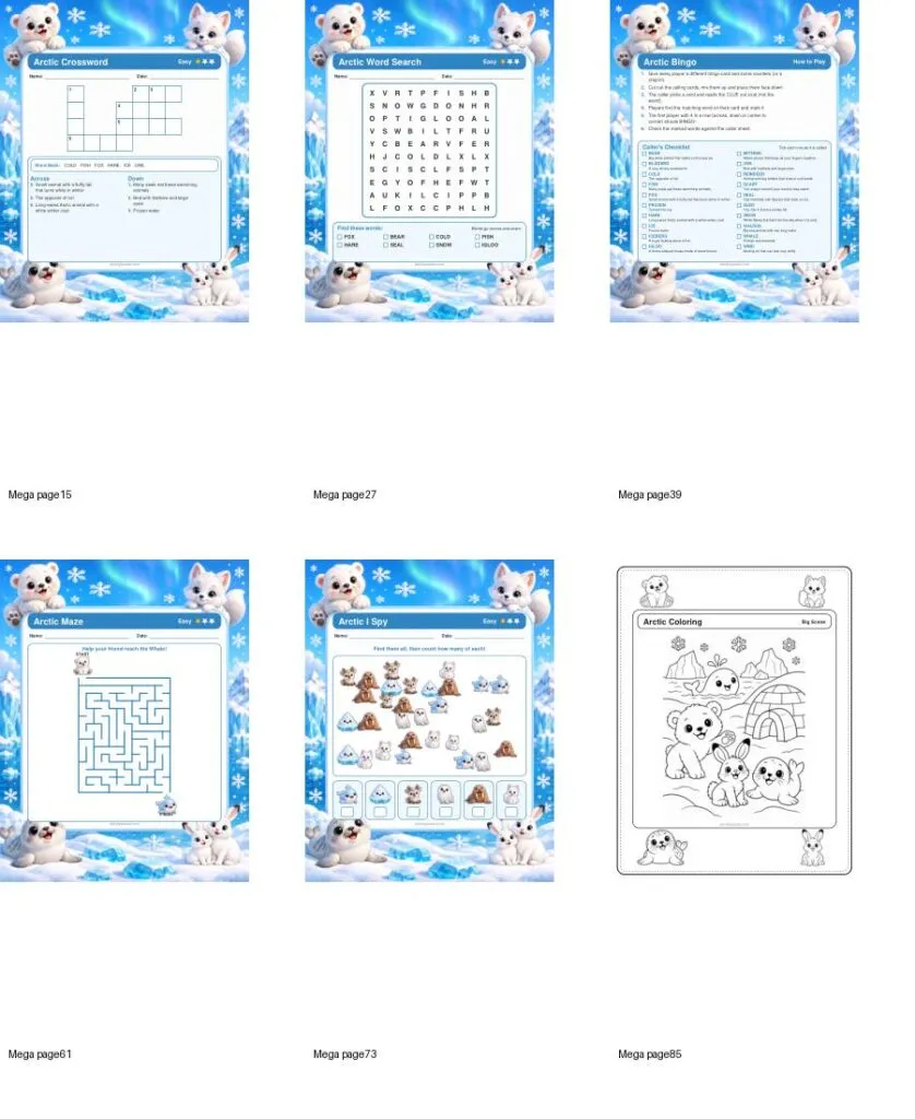 Arctic other formats overview printable preview